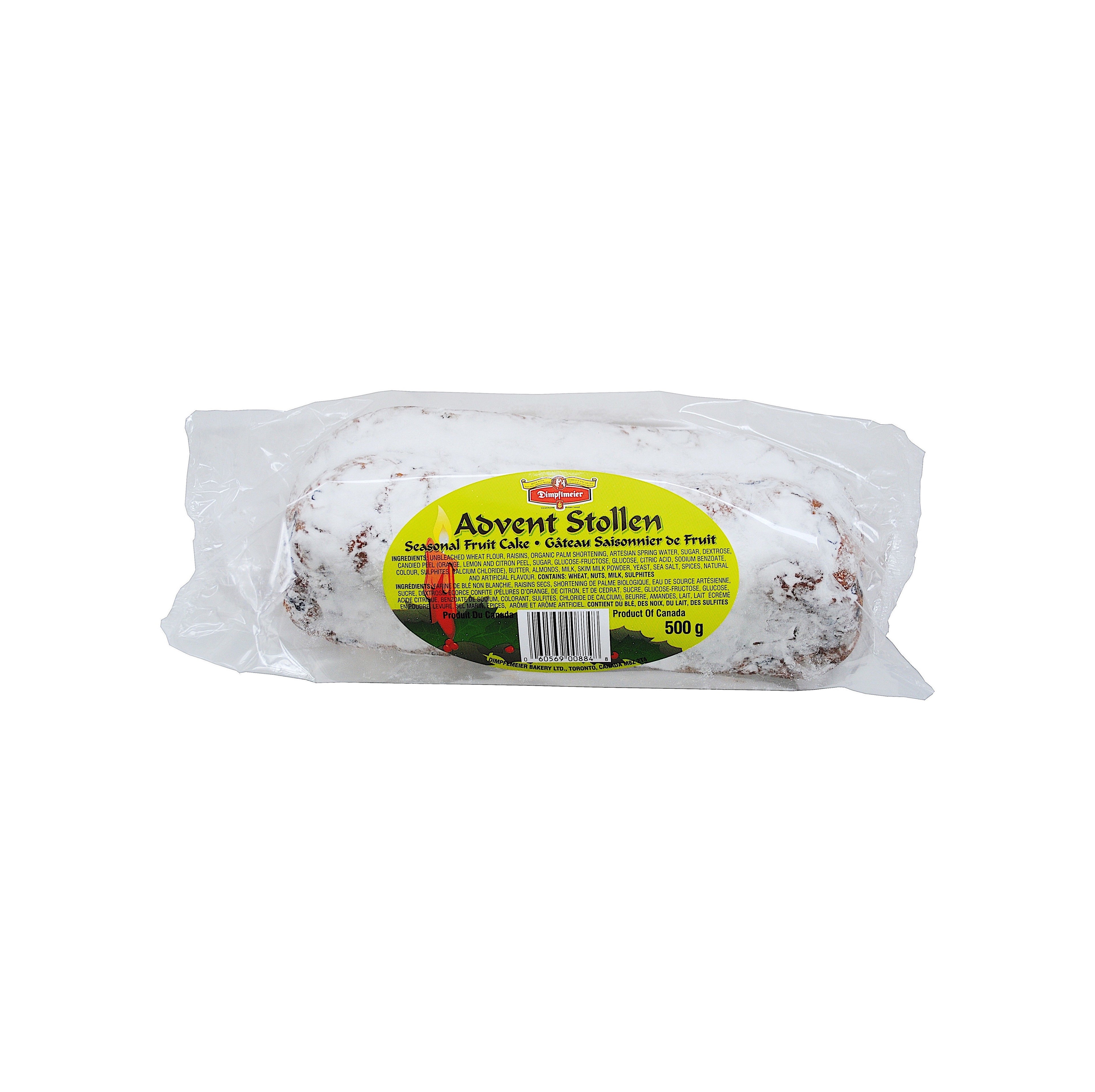 Advent Stollen-Seasonal Fruit Cake (500 g.)